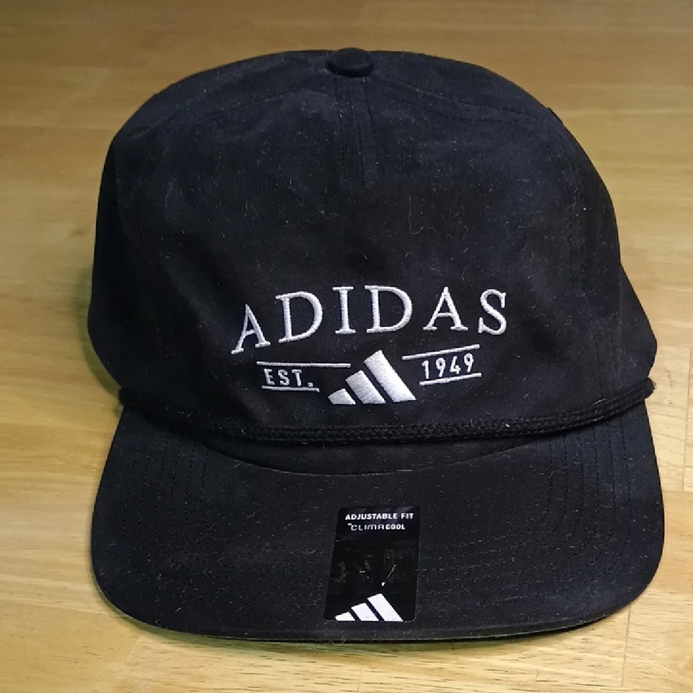 Adidas Black Cap with White Logo